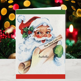 Namn till Santa's Personlig Nice List Helgkort