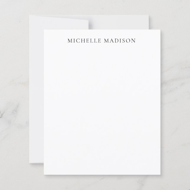 Namn Trendig Minimalistisk Professionell Enkel Pap (Framsida)