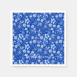 Namn Tropiska blommor Koboltblåkolstjära Pappersservett