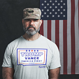 Namn, Trump-Vance Keepsaké S-6XL, White Unisex T Shirt