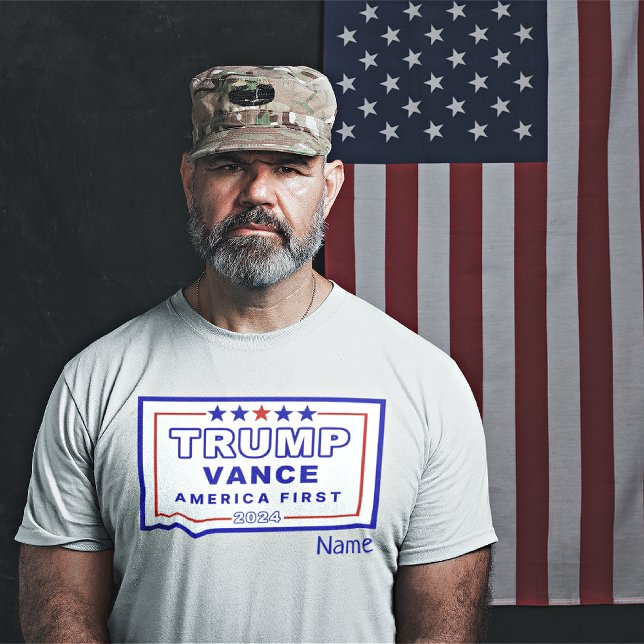 Namn, Trump-Vance Keepsaké S-6XL, White Unisex T Shirt (Skapare uppladdad)