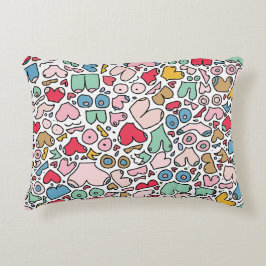 Namn underlägg färglöst bröststen mönster prydnadskudde