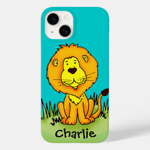 Namn unge lejonare aqua gult iphone case
