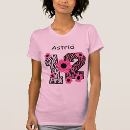 namn V025A4J2 för anpassningsbar för sebra för Tee