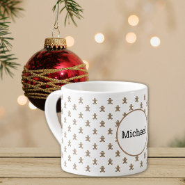 Namn, Vinterfirande Pepparkaksgubbe 6oz Espressomugg