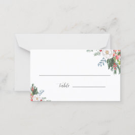 Namn, vintergäst placeringskort