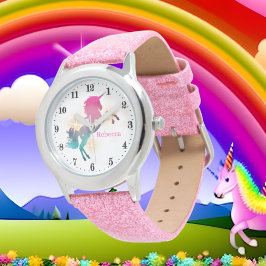 namn Watch, fantasi Unicorn Armbandsur