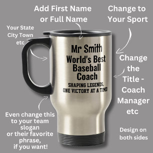 Namn, World Best Baseball Coach - Legends Resemugg