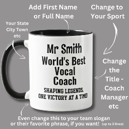Namn, World Best Vocal Singing Coach Mugg