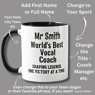 Namn, World Best Vocal Singing Coach Mugg