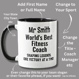 Namn, Worlds Best Fitness Coach Mugg