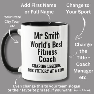 Namn, Worlds Best Fitness Coach Mugg