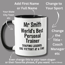 Namn, Worlds Best Personal Trainer Mugg