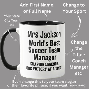 Namn, Worlds Best Soccer Team Manager Mugg