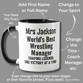 Namn, Worlds Best Wrestling Team Manager Mugg