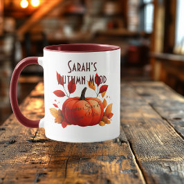 Namnet är Autumn Mood Coffee – Pumpkin Spice Vibes Mugg