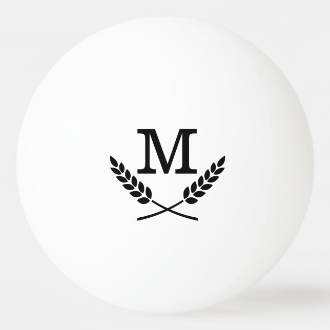 Namnet initialiserade ping pong-bollar för bordten pingisboll (Framsidan)