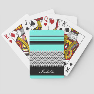 Namngav Mint Göra randig och sparre Casinokort