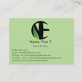 Namnge att väldiga visitkortar för T Visitkort