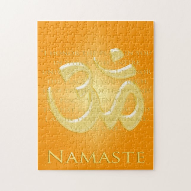 Namnge definition med Om symbol - på Orange Pussel (Vertikal)