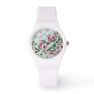 Namnge din Apple blommar Armbandsur