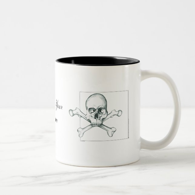 Namnge ditt gift Två-Tonad mugg (Höger)