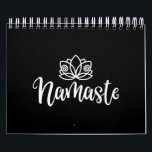 Namnge Lotus Design för Yoga Älskare Kalender<br><div class="desc">En namaste design med namnet Namaste på den. Perfekt yoga-gåva till dig,  vänner,  släktingar eller kolleger.</div>
