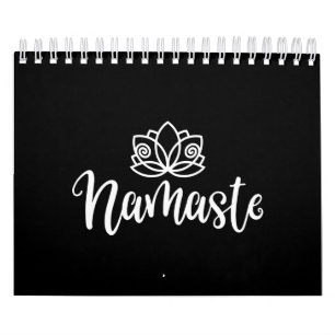 Namnge Lotus Design för Yoga Älskare Kalender