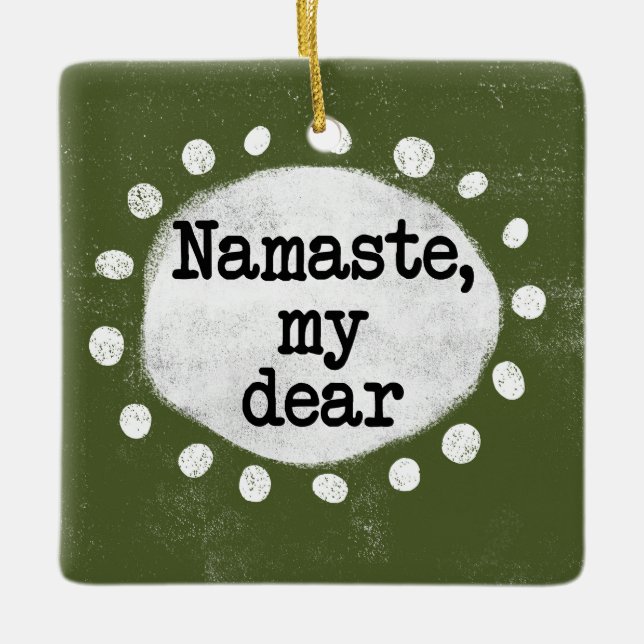 Namnge My Bästa - Grönt Ornament (Framsida)