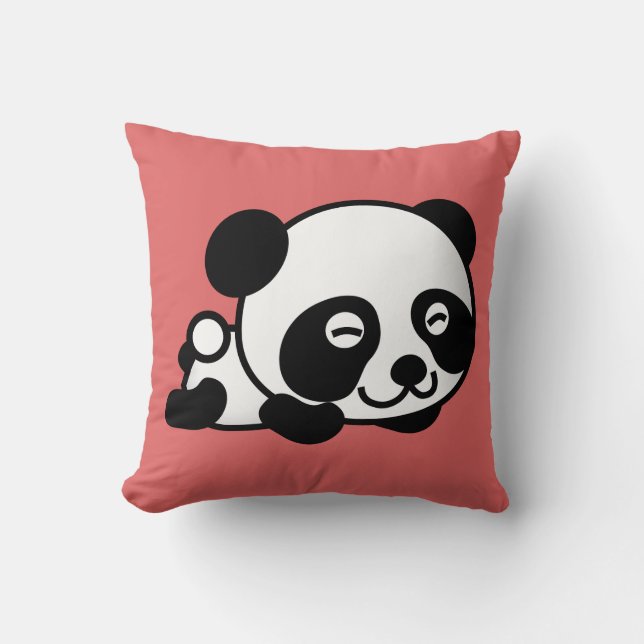 Namngiven Panda Cushion Kudde (Framsida)