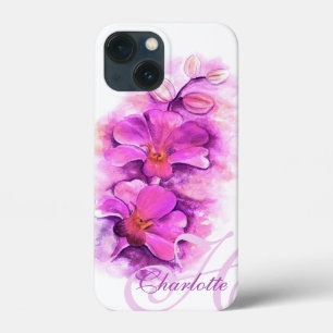 Namngiven radiant Orchid art blommigt iphone case