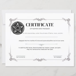 Namngivnings- och passerbevis