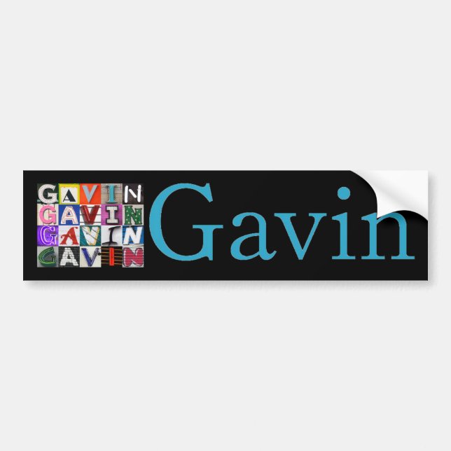 Namnlapp Gavin dekal (Framsidan)