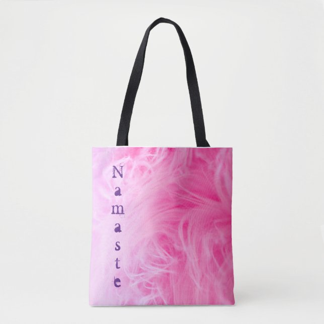 Namnlistemall för modern Shock rosa-Lila Tygkasse (Framsida)