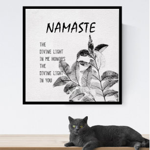 Namnlisteoffert poster naturteckningsutskrift