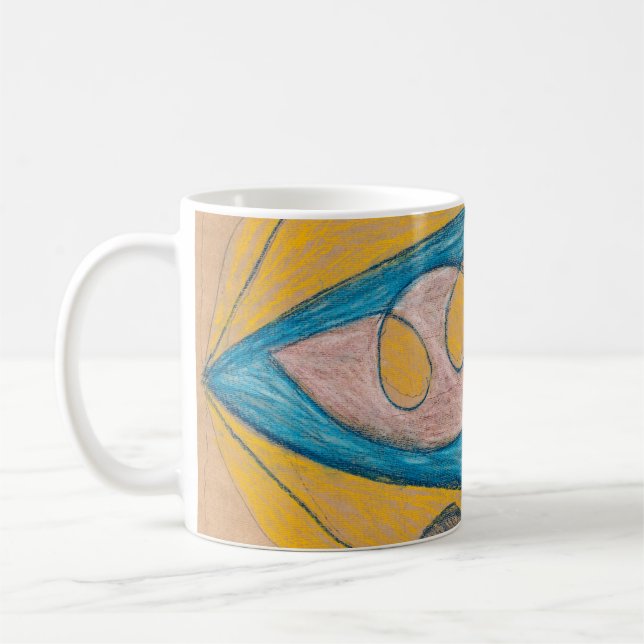 Namnlös, 1908 av Hilma af Klint Kaffemugg (Vänster)