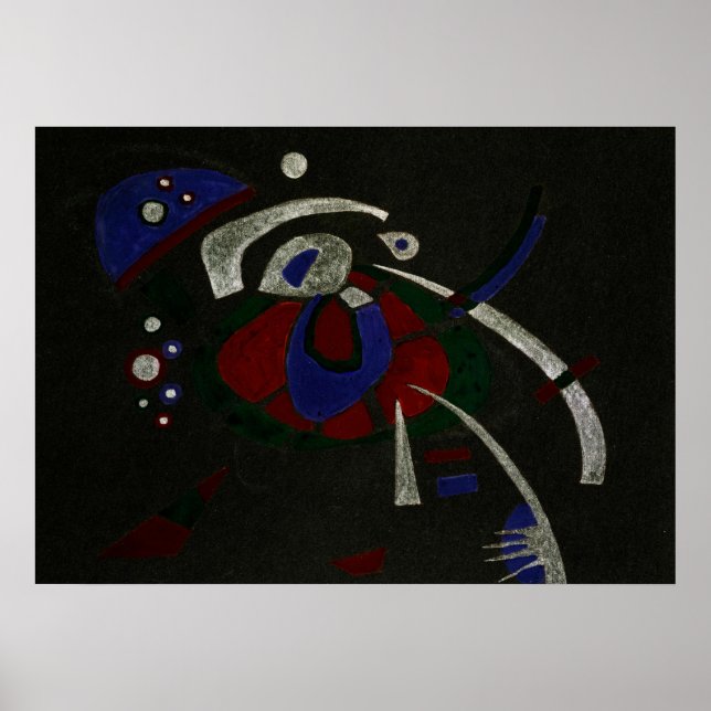 Namnlös, 1921 av Wassily Kandinsky Poster (Framsidan)