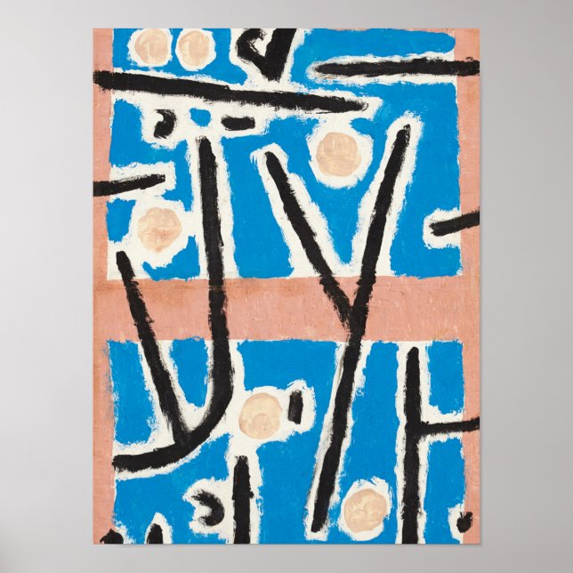 Namnlös, 1938 av Paul Klee Poster (Framsidan)