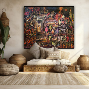 Namnlös (återuppbyggnad), Paul Klee Abstrakt Art Fototryck