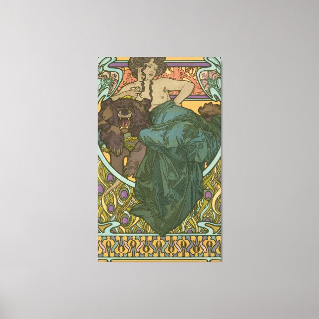 Namnlös av Alphonse Mucha (1902) Canvastryck (Framsida)