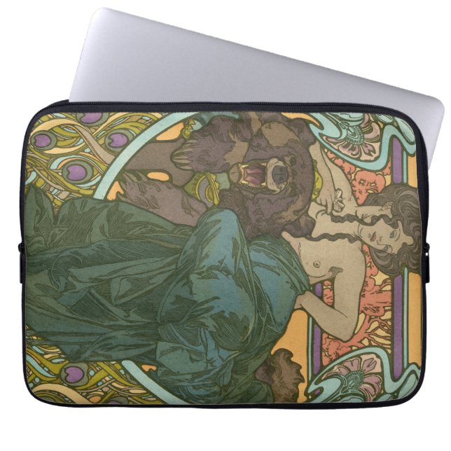 Namnlös av Alphonse Mucha (1902) Laptop Fodral (Framsidan)