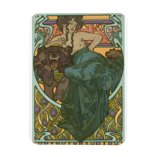 Namnlös av Alphonse Mucha (1902) Magnet (Vertikal)