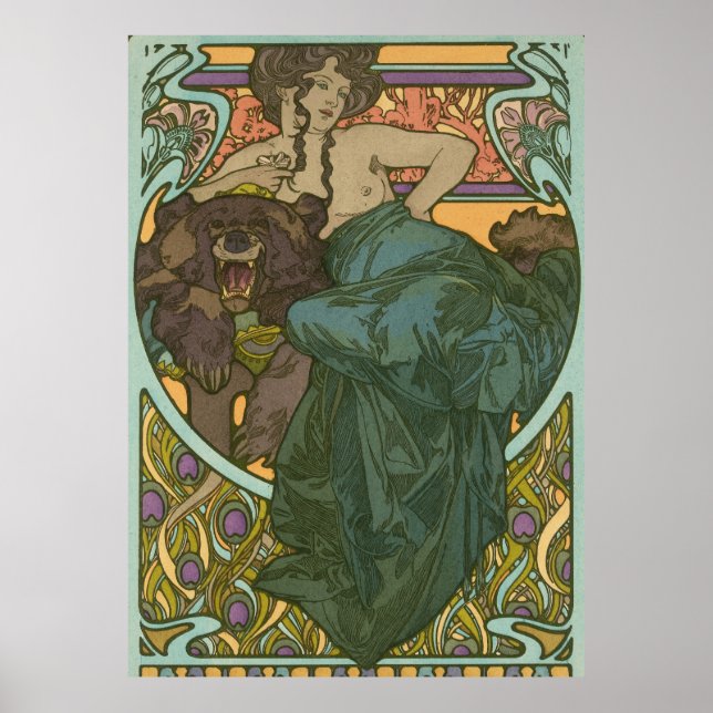 Namnlös av Alphonse Mucha (1902) Poster (Framsidan)