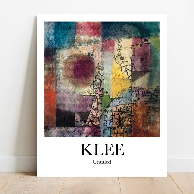 Namnlös av Paul Klee Poster (Klee's Mysterious Masterpiece: Untitled. High-quality art poster)