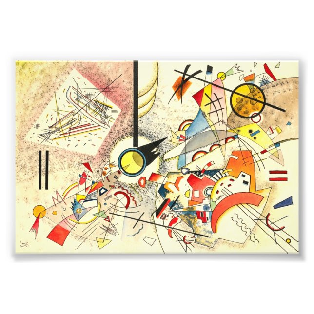 Namnlös av Wassily Kandinsky 1923 Fototryck (Framsidan)