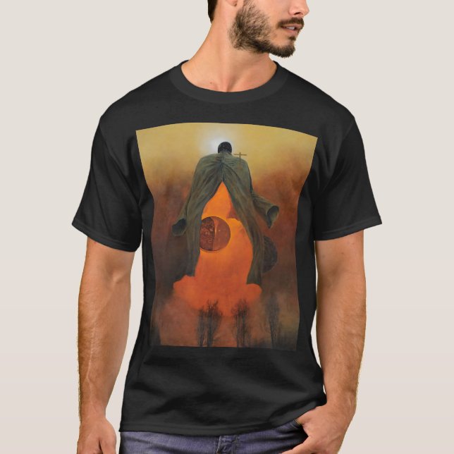 Namnlös (Eclipse) av Zdzislaw Beksinski T Shirt (Framsida)