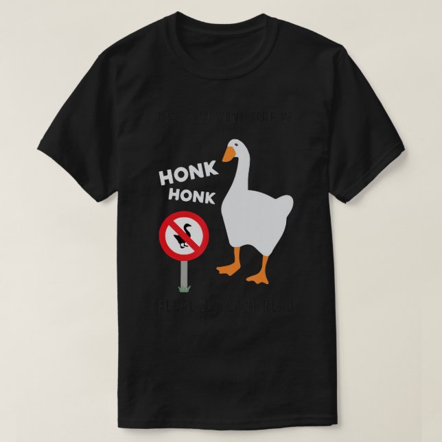 Namnlös Goose Game Funny T-Shirt (Design framsida)