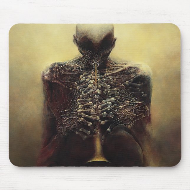 Namnlös (The Flutist) av Zdzislaw Beksinski Musmatta (Framsidan)