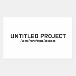 Namnlöst projekt - Audio Sessionsgrupp V1 Rektangulärt Klistermärke