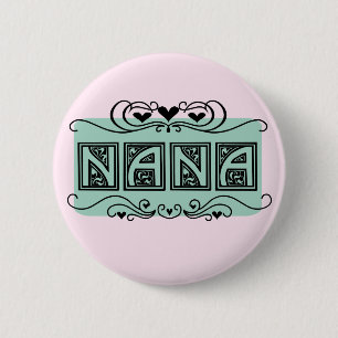 Namnplåt Nana T-shirts och gåvor Knapp